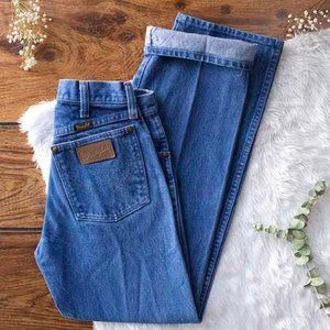 high rise wrangler jeans